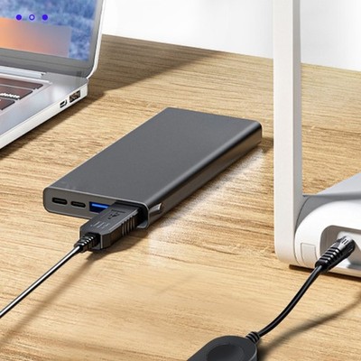 Two Mode USB C Power Cable 5V2A to 12V Conversion 160cm Plastic Housing LED