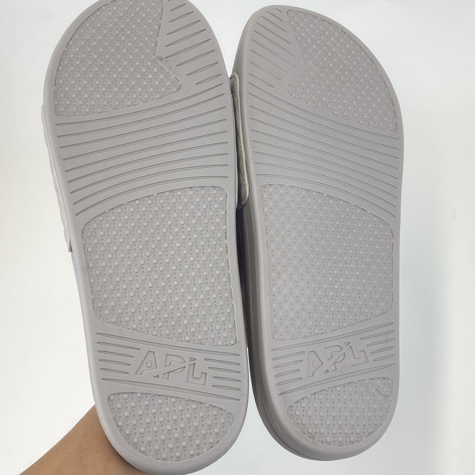 Scarpe APL Lusso Slide Uomo Taglia 11 Argilla Trapuntate Comfort Atletica Propulsione Labs