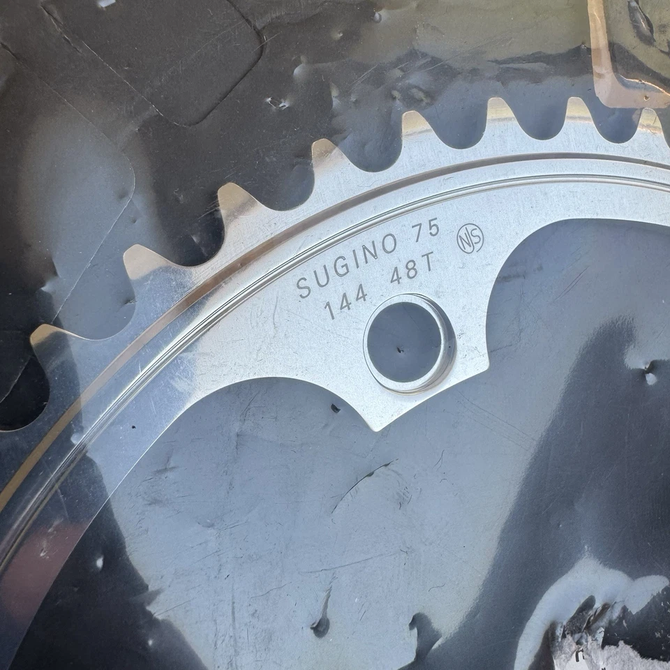 NEW Sugino 48T Chainring 144 BCD 5-Bolt Track Bike Fixie Fixed Japan Alloy 75 - Image 3 of 4