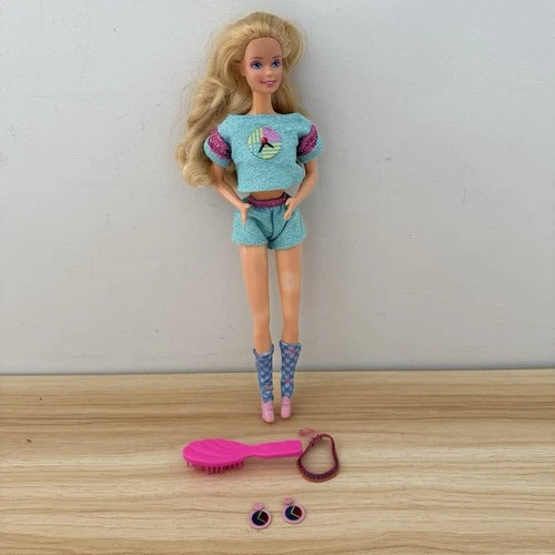 Barbie Fun Time Doll Blue Outfit & Accessories Mattel 1986 Vintage #3717