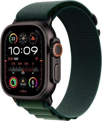 Apple Watch Ultra 2 49 mm Schwarz Titanium GPS + Cellular   Ohne Zubehör