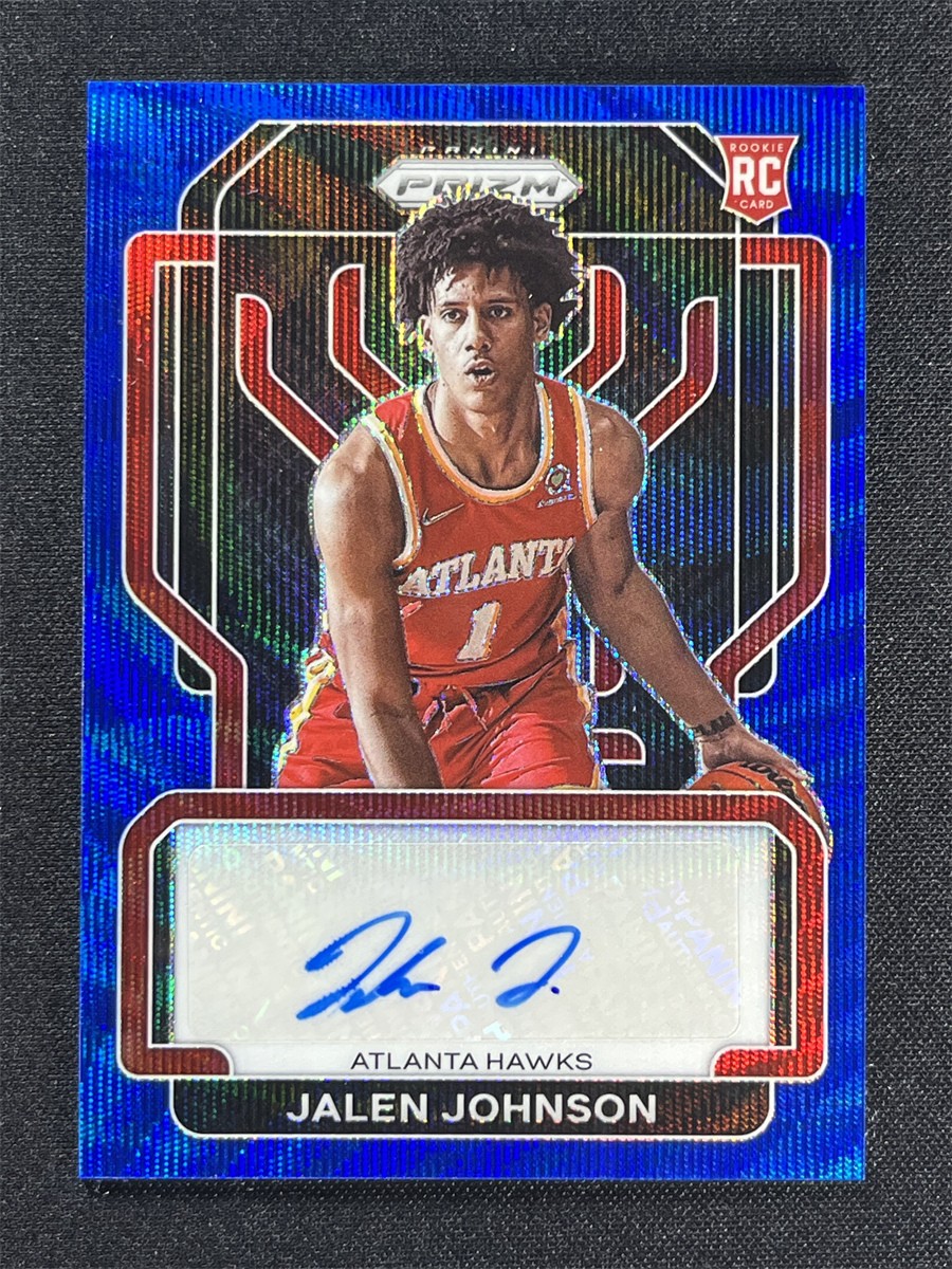 Jalen Johnson 2021 Prizm #RS-JJO Rookie Signatures - Blue Wave