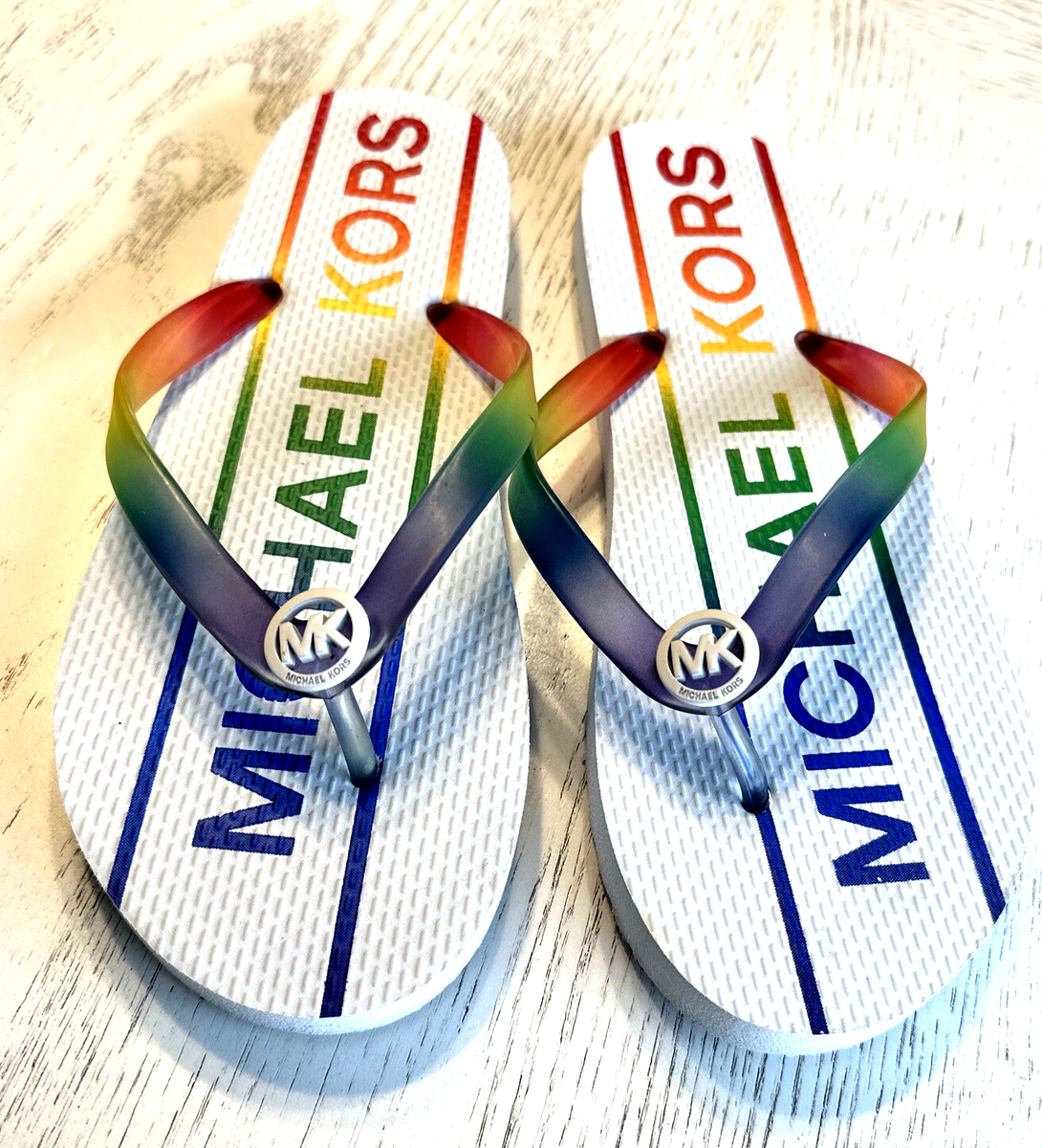 Flip Flops Chinelos Michael Kors Tiffanie Empire Signature Logo
