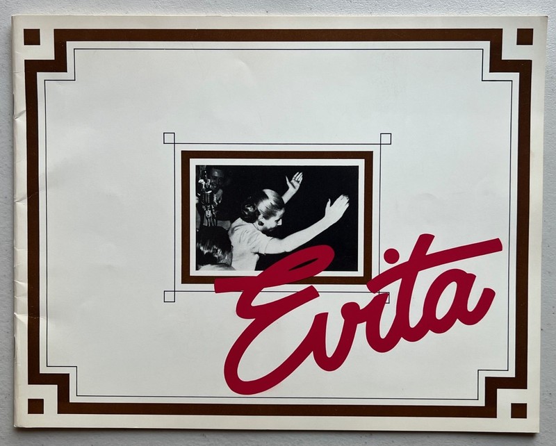 Evita 1979 Musical Theatre Program Tim Rice Andrew Lloyd Webber Valerie Perri
