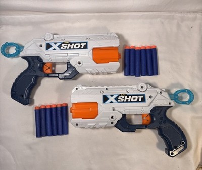 ZURU X Shot Excel Reflex 6 Dart Blaster x 2 Rapid Fire Trigger w/ 12 darts