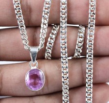 Natural 5.10 Ct Cushion Pink Kunzite Gemstone Certified Pendant Anniversary Gift