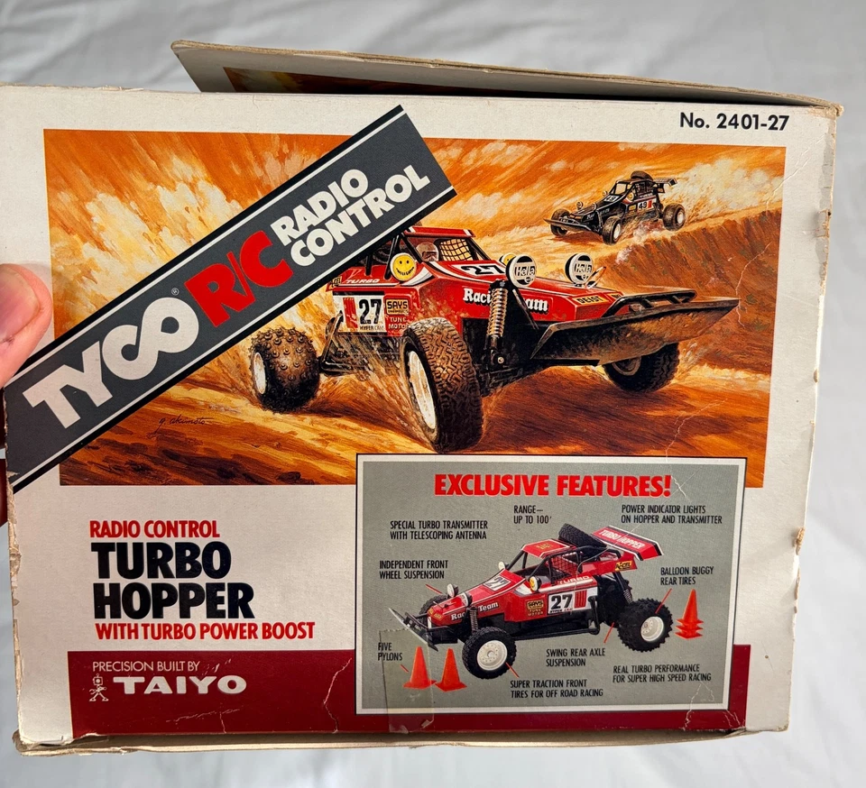 VINTAGE TYCO TAIYO TURBO HOPPER RC 027 DUNE BUGGY w/ BOX & INSERTS - Image 2 of 4
