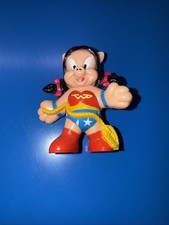 1991 Petunia Pig Wonder Woman McDonald's Happy Meal Toy Removable Costume 