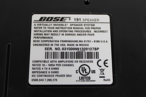 Bose Virtually Invisible 191 In Wall or In Ceiling Speakers One Pair White - Picture 20 of 20