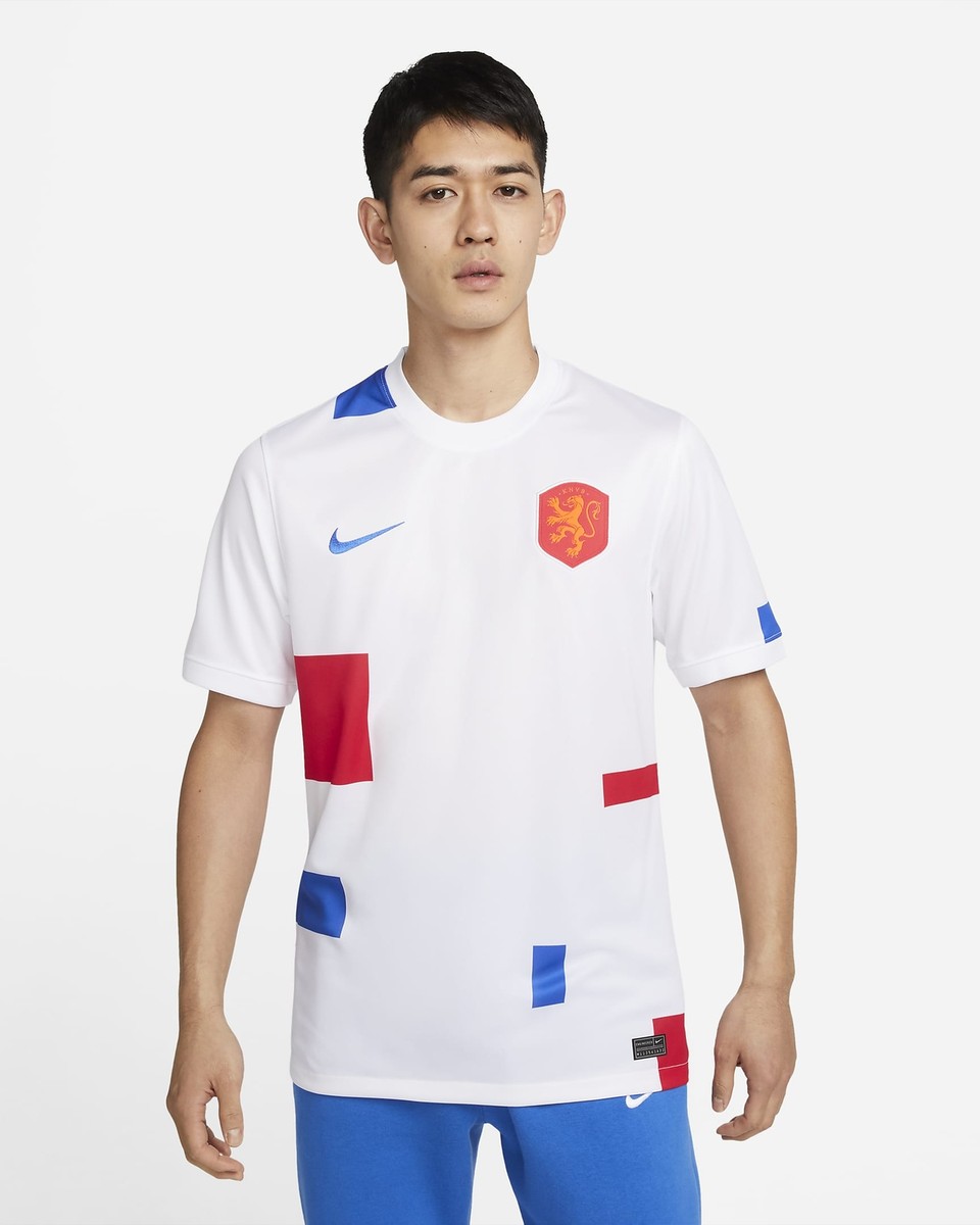 NIKE NETHERLANDS 2022 STADIUM AWAY WHITE/SOAR COLOR CV5742