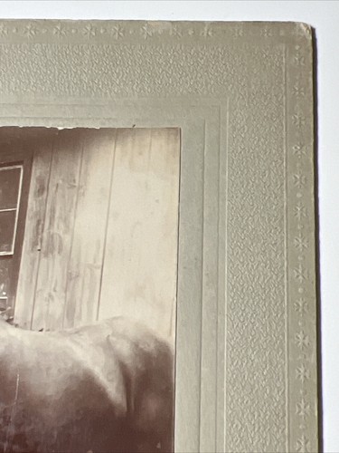 RARE Mennonite Amish MAN with HORSE house antique Cabinet Photo c. 1900 - Picture 9 of 12