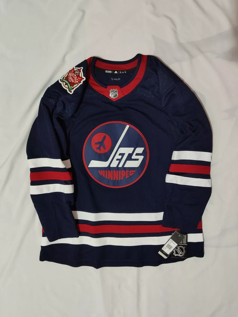 RARE!! Adidas Authentic NHL Heritage Classic Jersey Winnipeg Jets size 54