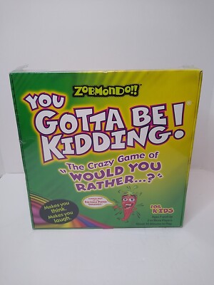 ZOBMONDO!! You Gotta Be Kidding! Would You Rather Game For Kids New And Sealed 
