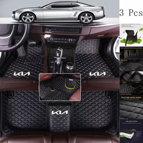 Fit for KIA All Series Car Floor Mats Auto Luxury Custom Waterproof Carpets Mats - Picture 20 of 36