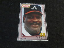 1996 Lykes Perforated Atlanta Braves Clarence Jones