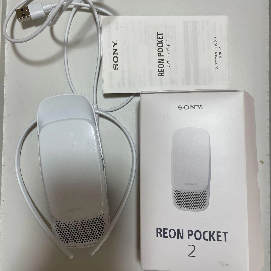 SONY REON POCKET 2 RNP-2 Neckband Air Conditioner Cold Warm Wearable used