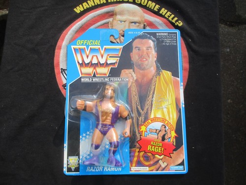 WWF Hasbro Razor Ramon Blue Card series 10 MOC WWE...