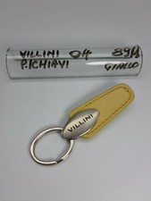 Keychain - Leather/metal - yellow/chrome - cod.04 - villini