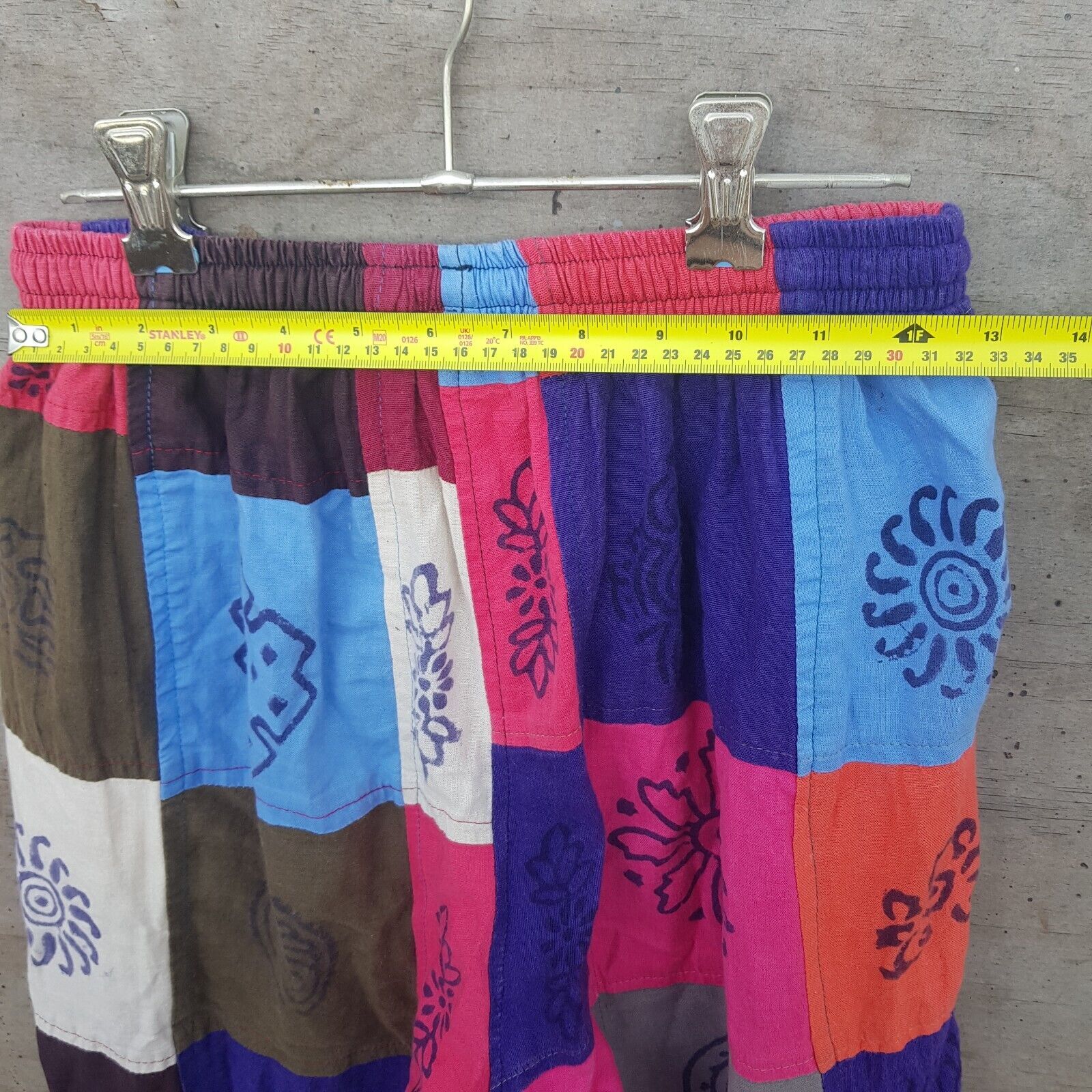 Everest Rainbow Patchwork Pants XL Multi Colour H… - image 8