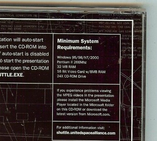 Space Shuttle The First 100 Flights CD ROM Software Windows 95/98/NT/2000 Sealed - Picture 3 of 3