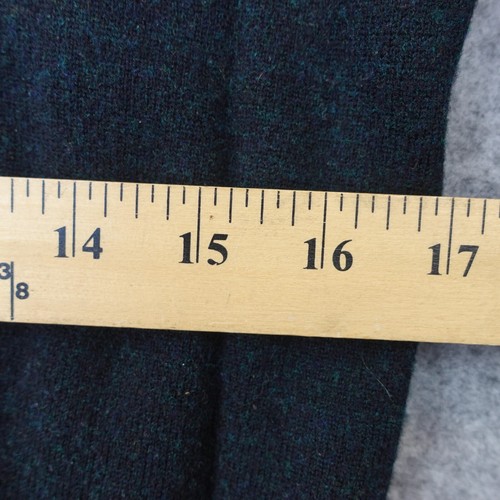 Abstract Wool Sweater Boys 5 XS Forest Green WOODPOCKET Pullover Oversized JAPAN - Picture 6 of 9