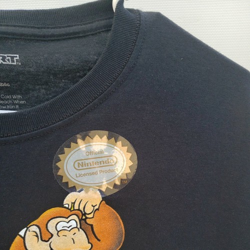 Nintendo T-Shirt Uomo Mario Kart Taglia XL Racing Team Nera Nuova T02 - Foto 8 di 12