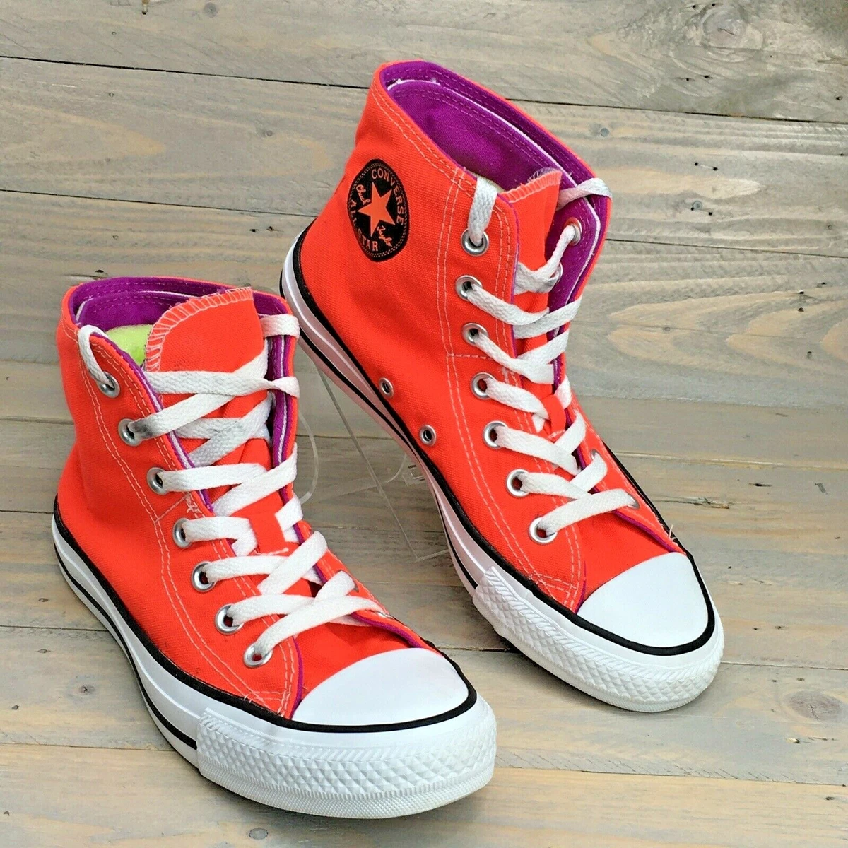 Converse Chuck Taylor All Star Two Fold High Tops Women s 6 Men s 4 Fiery Coral