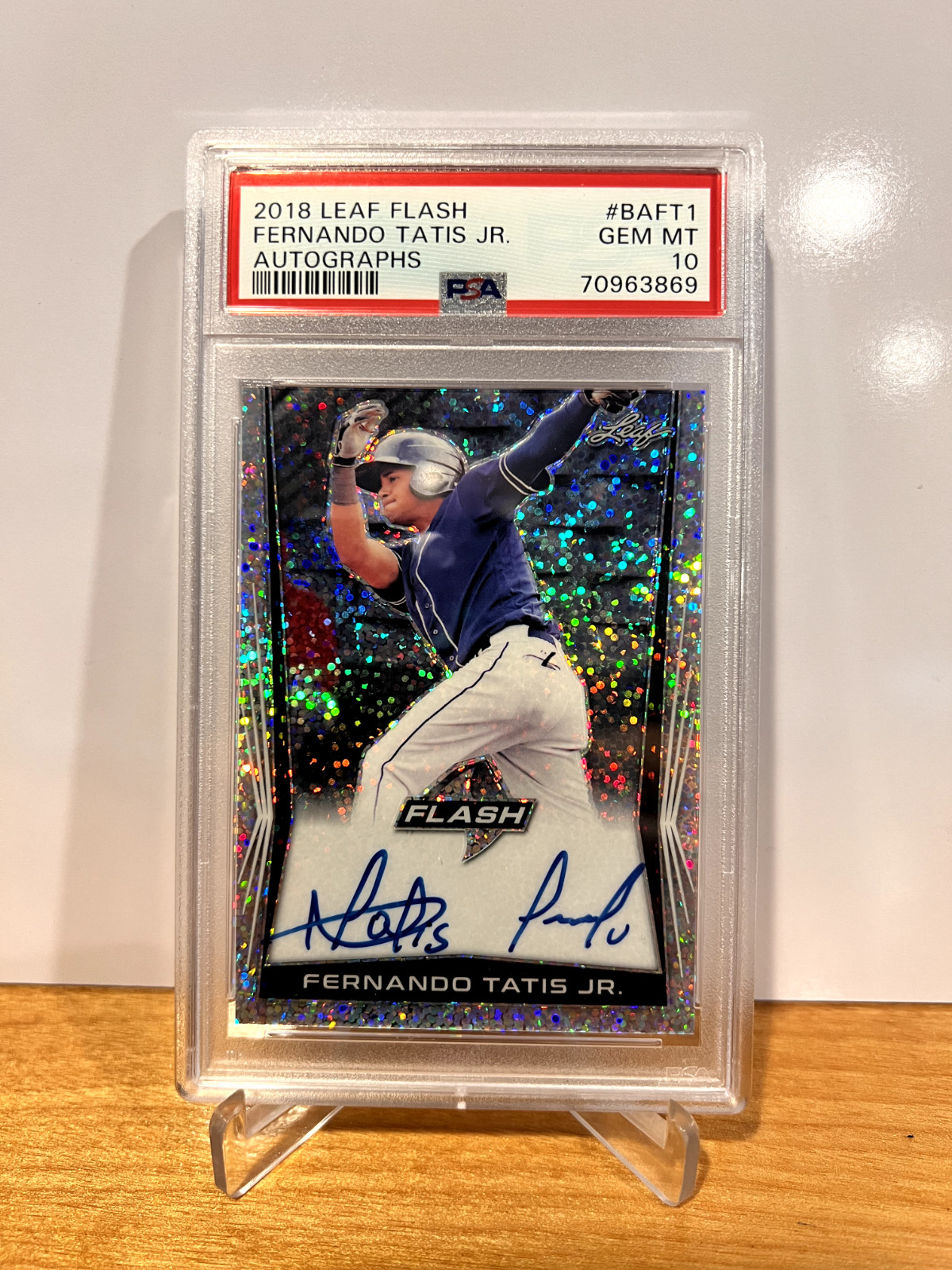 2018 Leaf Flash Fernando Tatis Jr. Autographs #BAFT1 PSA 10 GEM MT