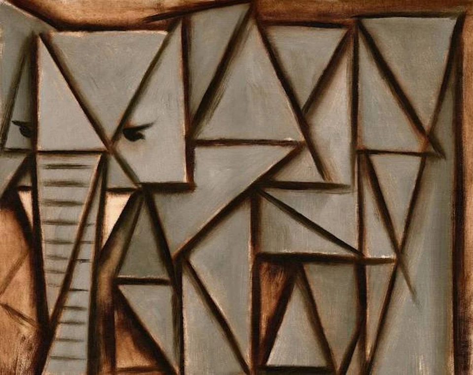 Tommervik大象帆布墙艺术现代抽象动物家居客厅装饰 — 第 2/2 张图片