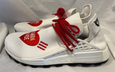 adidas HU NMD Pharrell Human Made Mens 13 Love White Scarlet