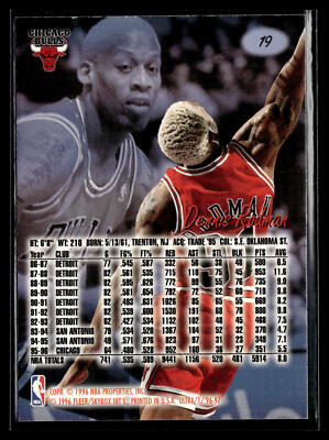 1996-97 Ultra Dennis Rodman #19 Chicago Bulls | eBay