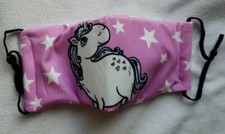 Unicorn kid Comfortable Reusable Face Mask w Pocket PM 2.5Filter Carbon Activate