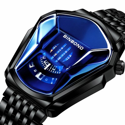 BINBONO Diamond Style Quartz Watch Waterproof High-End Trend Fashion Steel  New | eBay