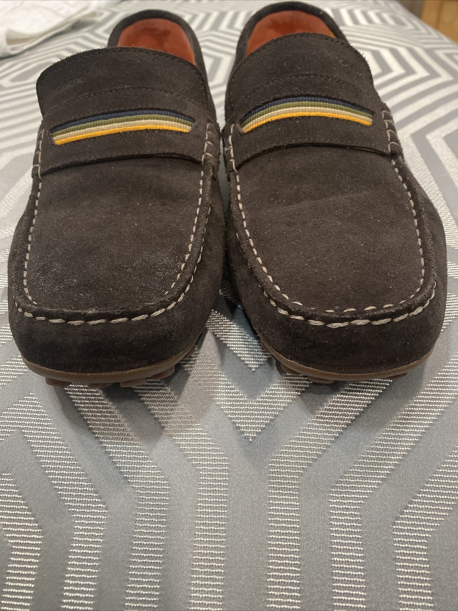 GEOX Respira Driver Loafers Brown Suede Mens Size 12. | eBay display picture 3