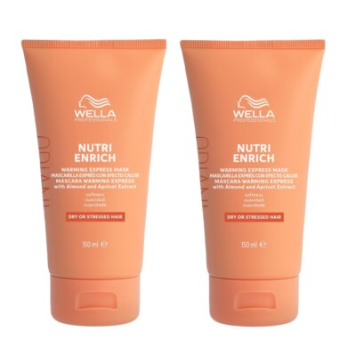 2x Wella Professionals Invigo Nutri Enrich Express Maske mit Wärmewirkung 150 ml
