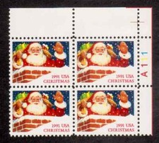Scott #2579...(29) Cent...Christmas/Santa...Plate Block
