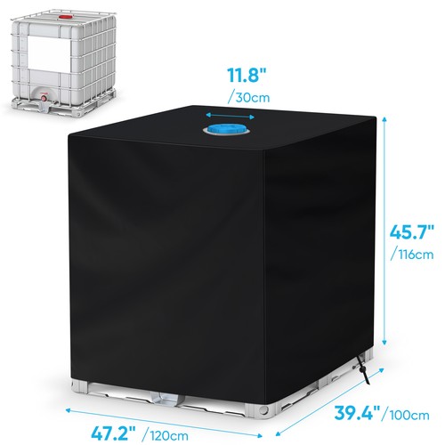 IBC Tank Abdeckung Regentonne Zubehör für Wassertank 1000l Container Cover UV - Bild 2 von 12