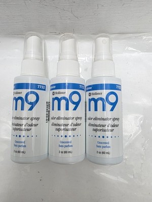 (3) Hollister M9 Odor Eliminator 2 oz Pump Spray Bottle Unscented 7732 