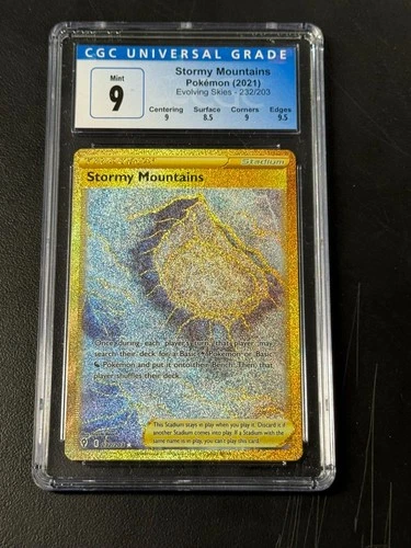 Stormy Mountains 2021 Evolving Skies 232/203 CGC 9 Pokemon