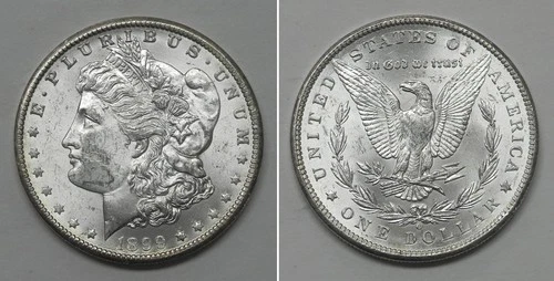 X7597  1899-O Morgan Dollar, Choice BU