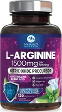 L-Arginine 1000mg Supplement - Premium Muscle & Heart Health Support Capsules