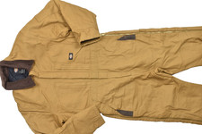Dickies Men's Medium Short TV239BD Brown Insulated Duck Canvas Coveralls Zip Leg