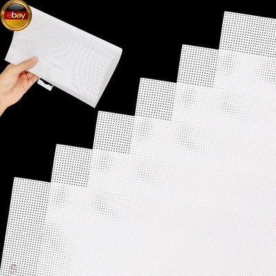 14CT Plastic Canvas Sheets 14 Count Kreuzstich Kunststoffgitter 6 Stück