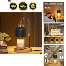 Candle Warmer Lamp with Timer and Dimmer, Height and Brightness Adjustable, B...