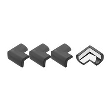 Corner Guards Edge Protectors, 4Pack Foam Bumper L Shape, 55mm, Black