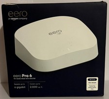 Eero Pro 6 Mesh WiFi Router K010001 Tri-Band WiFi 6 White w/ Power Cord