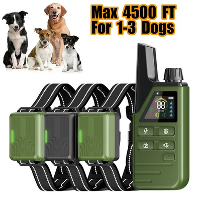 #ad Max 4500FT Remote Dog Shock Collars Dog Training Collars Waterproof Rechargeable $24.99