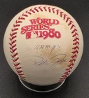 Pete Rose Signed 1980 World Series Baseball JSA COA "Champs" Inscription Auto