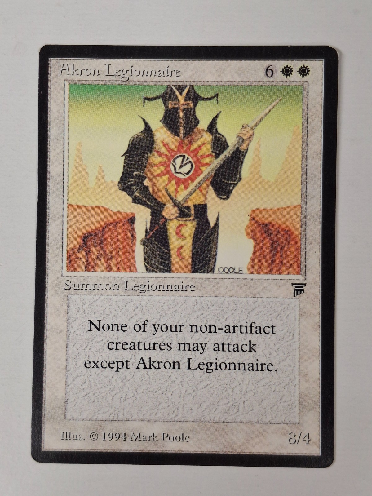 MTG 1X Akron Legionnaire Legends Magic - LP Corners Free Shipping! BB