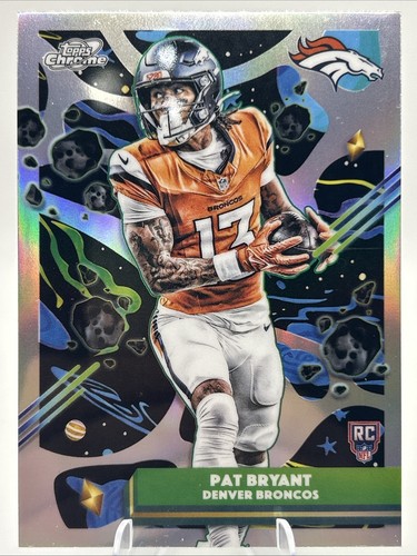 Pat Bryant 2025 Topps Chrome Cosmic REFRACTOR #133 Rookie RC Broncos